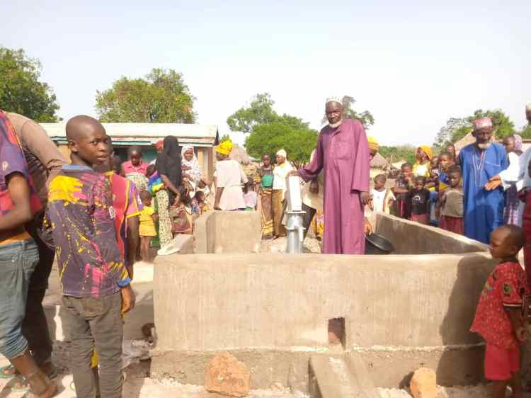 Photo d'un forage terminé