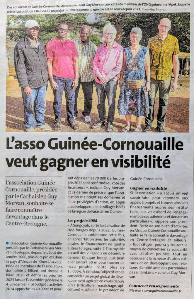 L'asso Guinée Cornouaille veut gagner en visibilité